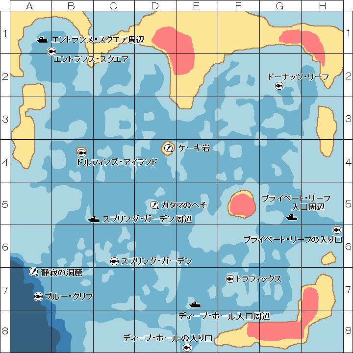 Forever Blue フォーエバーブルー海の呼び声 攻略 マップ データ